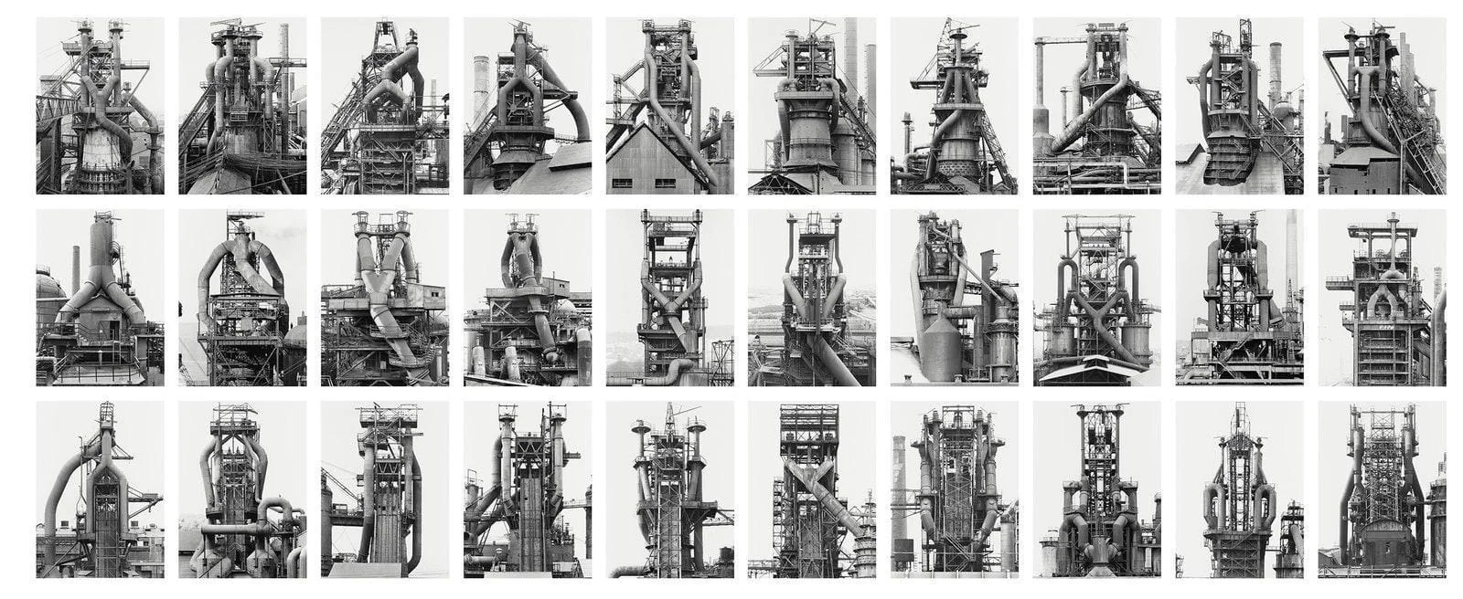 Hilla and Bernd Becher, Blast furnace, 1969-1993